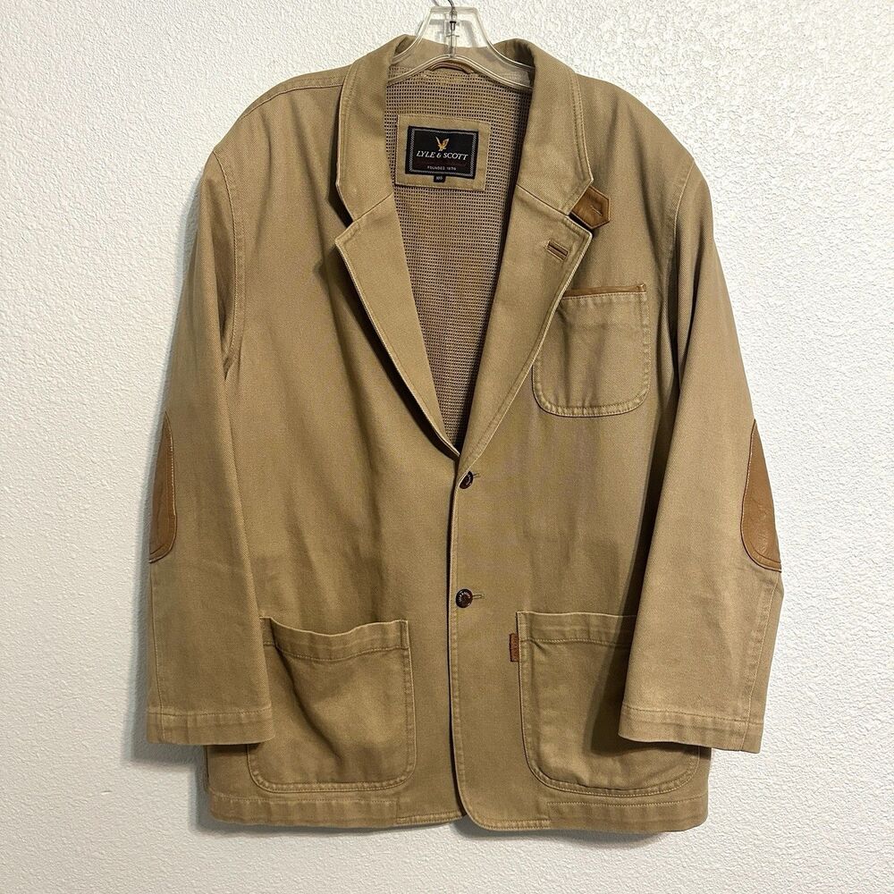 Lyle & Scott sport coat men's Size 105  button single breasted blazer jacket